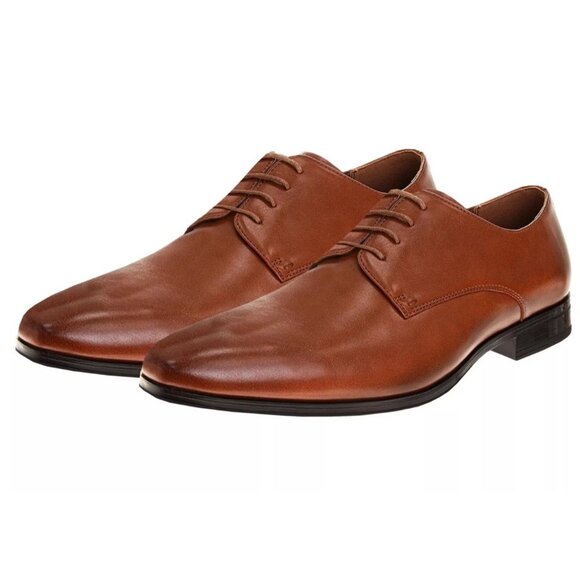 Perry Ellis Men\'s 10 Leather Dress Shoes Lace-up Oxford Smooth Buffed Business main image 9